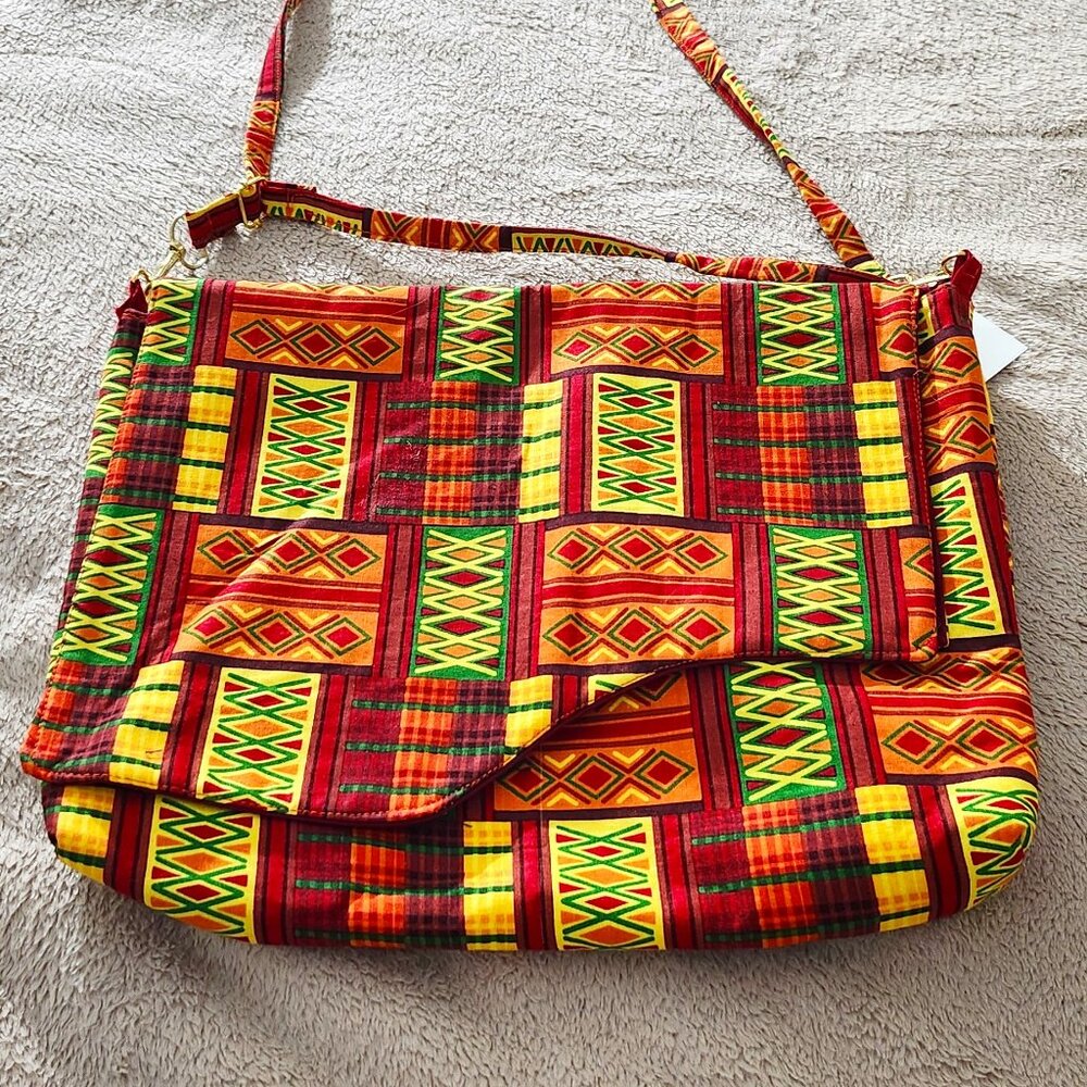 Bright & Vibrant Over-the-Shoulder Purse with Handy Pockets